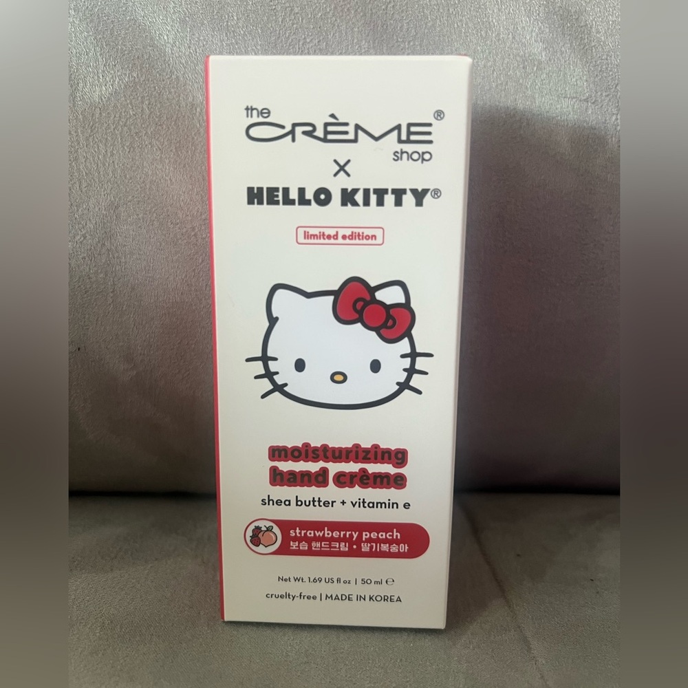The creme shop x hello kitty limited edition moisturizing hand cream NWT